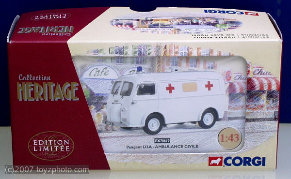 Corgi Ref.Nr.70619, Peugeot D3A Ambulance civile
