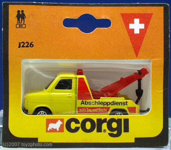 Corgi Ref.Nr.j226 j225, Special Suisse Depanneuse et Pompier